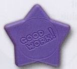 Good Work Star Stock Shape Pencil Top Eraser