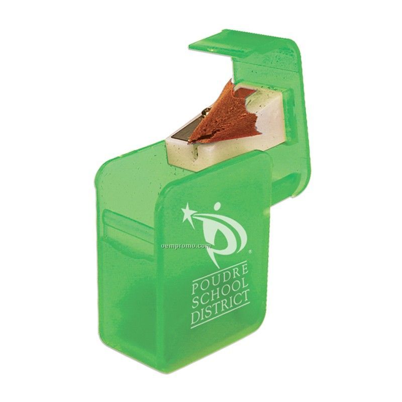 Rectangular Pencil Sharpener - Green Only