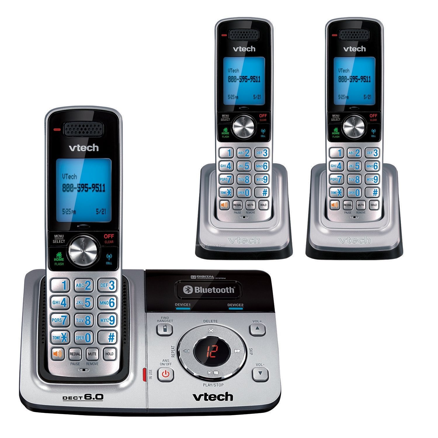 Vtech Expandable Dect 6.0 Cordless Phone System W/ Bluetooth,China