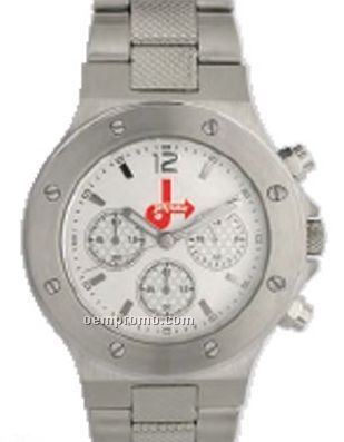 Pedre Men's Victory Metal Watch W/ Chronograph Luminous Hand