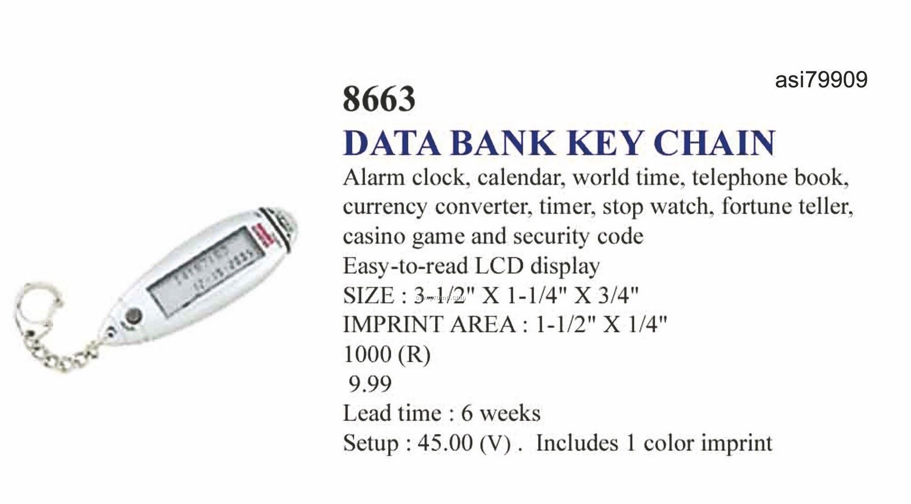 Promotekinc Data Bank Key Chain