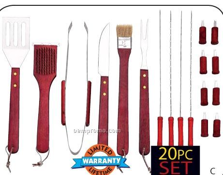 Chefmaster 20 PC Barbeque Tool Set