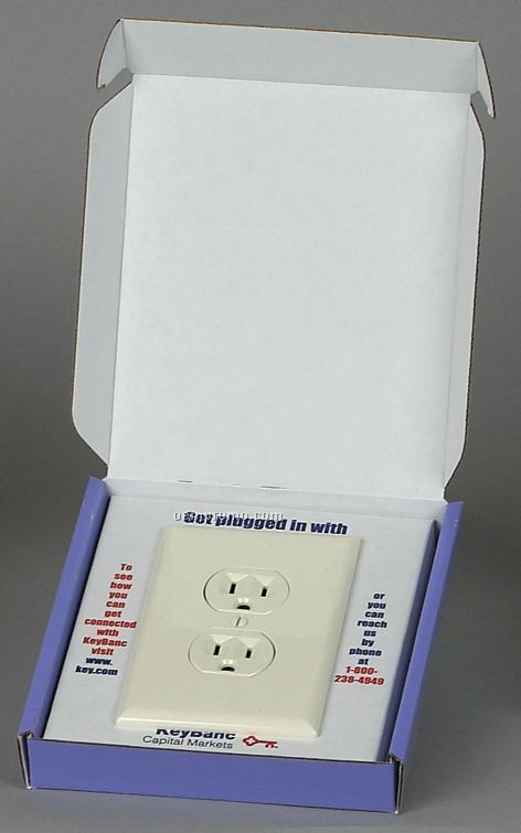 Themed Box With Electrical Outlet Insert - Full Coverage (5-1/4"X6-1/4"X1")