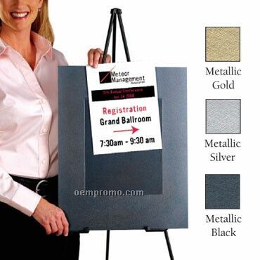 Slip In Sign Holder 10 Pack In Metallic Colors- Blank (16"X20")