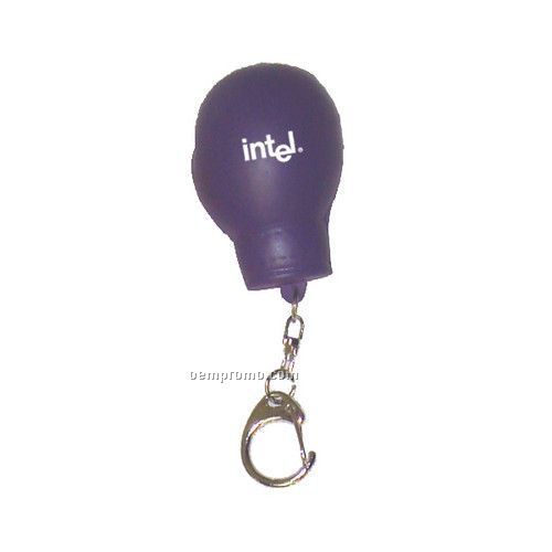 3"X2"X2" Purple Promotional Boxing Glove Keychain