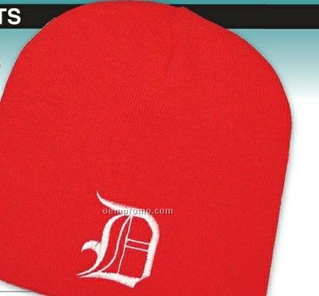 Embroidered Knit Beanie