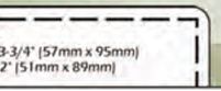 Laminating Pouch - Business Card Pouch 2 1/4"X3 3/4" (5 Mil)