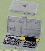 41 Piece Cordless Screwdriver Bit & Socket Set W/ Carrying Case