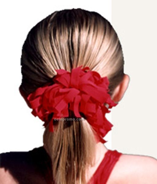 Spirit Pomchie Ponytail Holder - Black & Sunshine Yellow