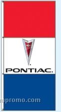 Stock Single Face Dealer Rotator Drape Flags - Pontiac