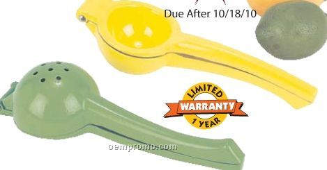 Maxam 6 PC Yellow And Green Hand Juicer Set