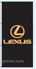 Stock Single Face Dealer Rotator Drape Flags - Lexus