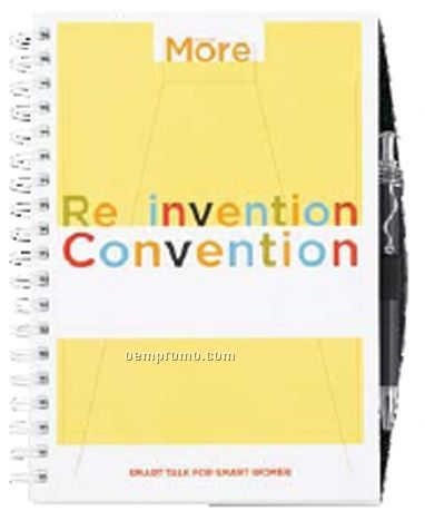 100 Sheet Gloss Cover Journal W/Pen Safe Back