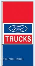Stock Single Face Dealer Rotator Drape Flags - Ford Trucks