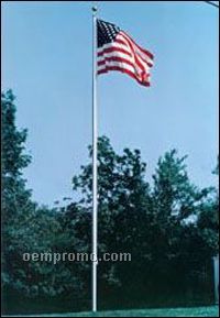 25' Aluminum Pole - With Flag