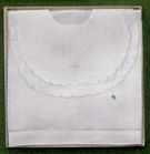 Baptismal Set W/ 1 Bib & 1 Purificator Towel - Plain Scallop W/ Cross