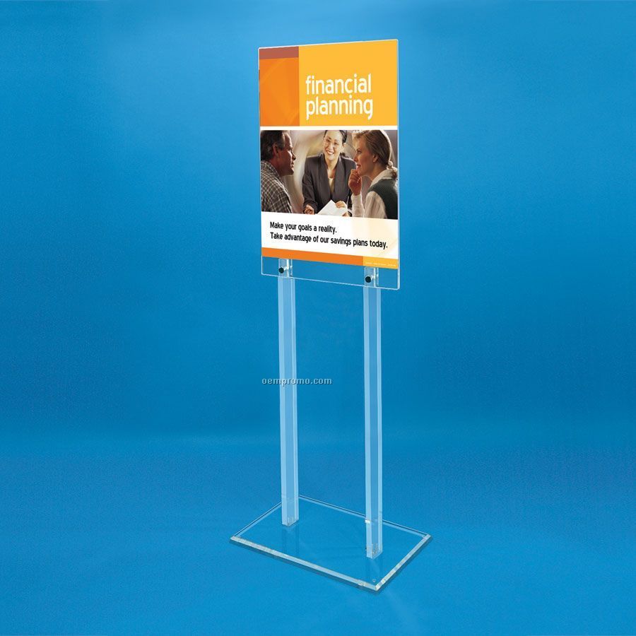 2sided Acrylic Floor Poster Stand,China Wholesale 2sided Acrylic