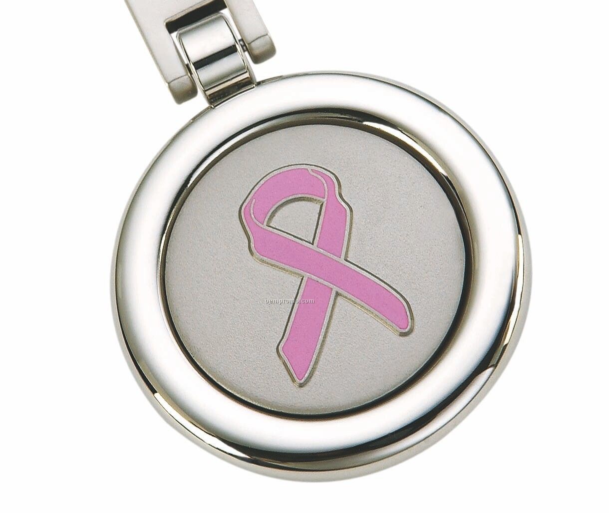 Pink Ribbon On Key Holder