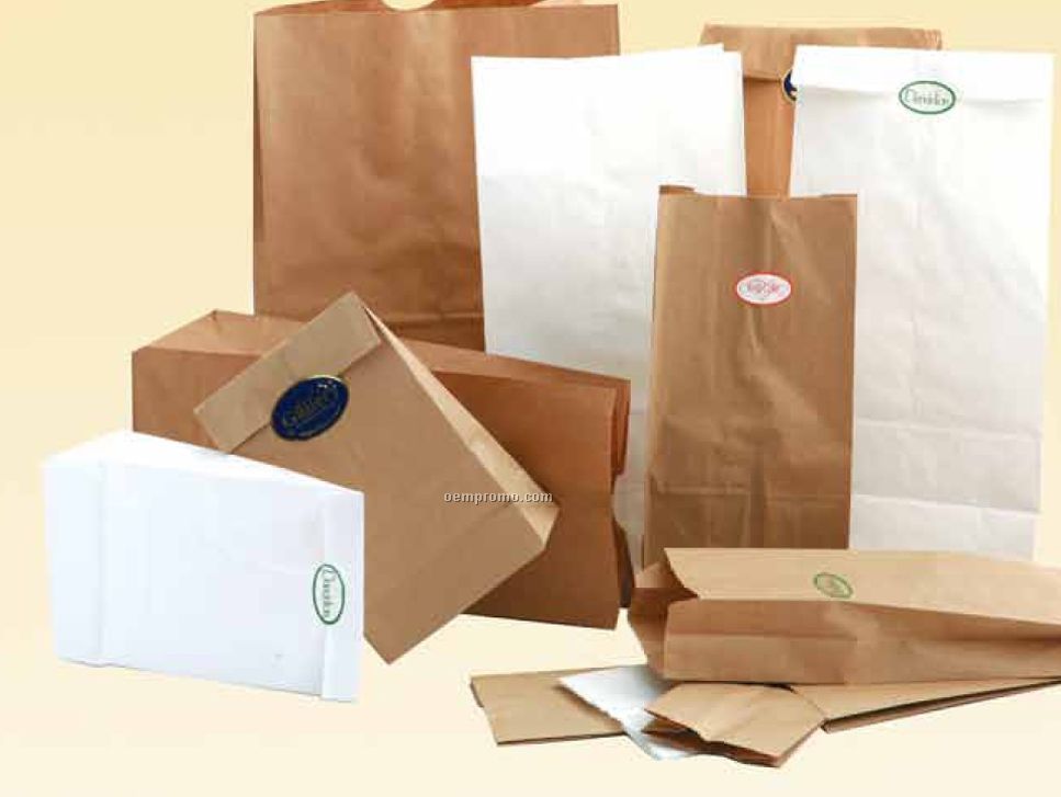 Natural Kraft Sos 1 Qt. Grocery Bag (4 1/2" X 2 1/2" X 16")