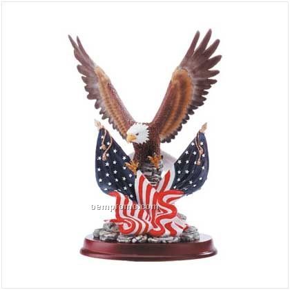 Patriotic Eagle Statue