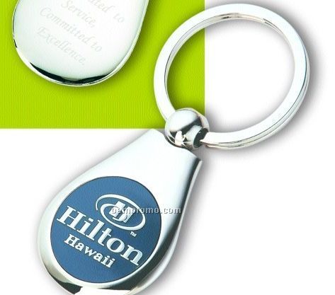 Teardrop Split Key Ring W/ 3d Image