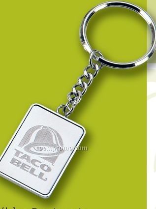 Value Line Rectangle Key Ring (Laser Engraved)