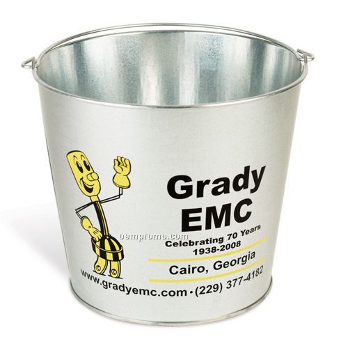 10 Quart Galvanized Metal Pail