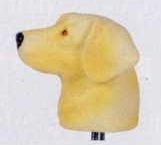 Heavy Vinyl Antenna Topper - Yellow Lab
