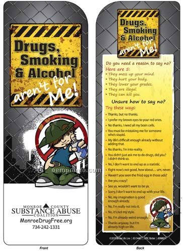 Bookmark - Drugs, Smoking & Alcohol Aren't For Me!