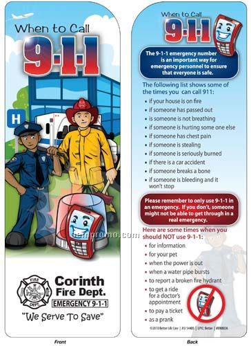 Bookmark - When To Call 9-1-1