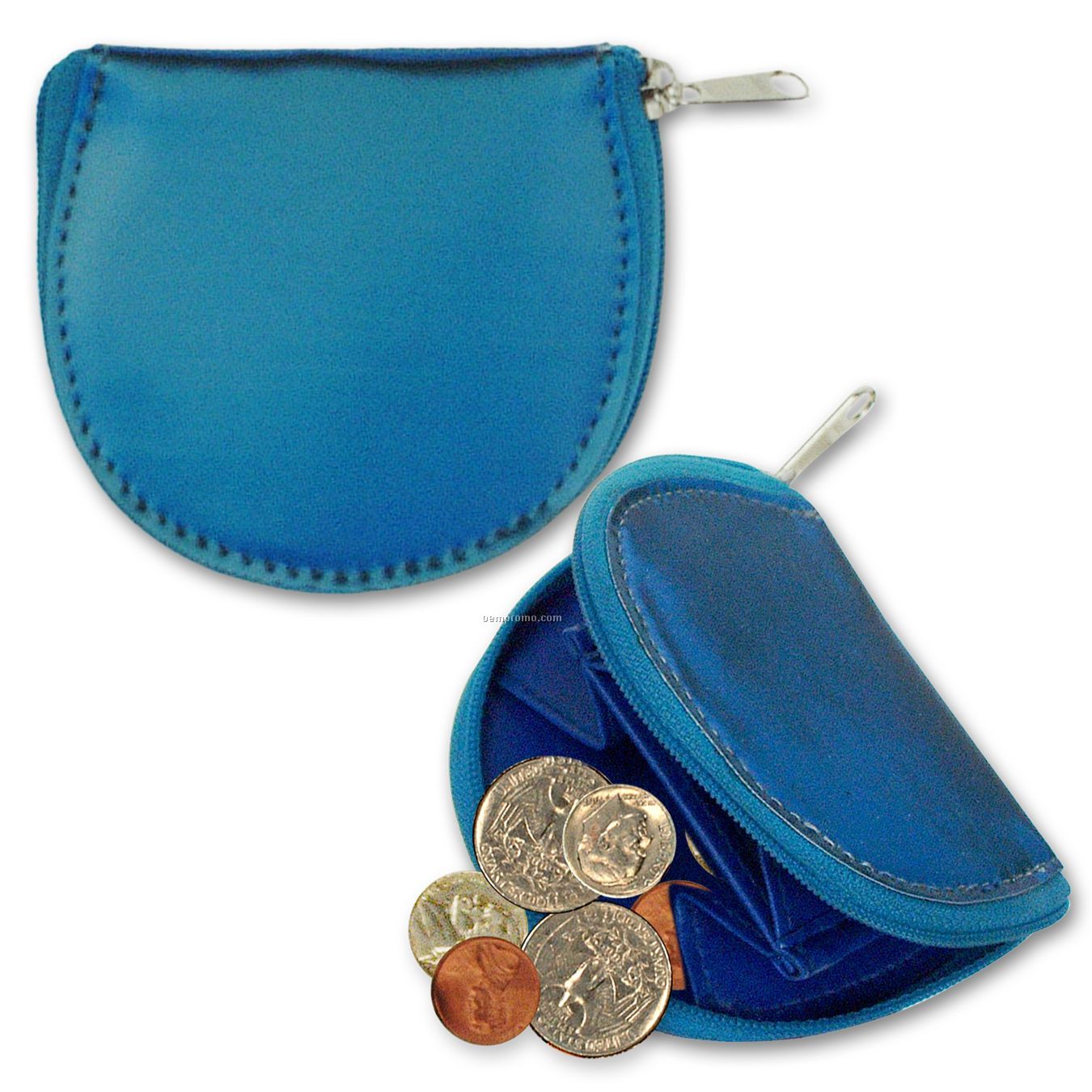 Round Coin Purse W/3d Lenticular Changing Colors Effects (Blanks)