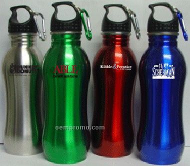 22 Oz Stainless Steel Ergonomic Bottle (Screened)