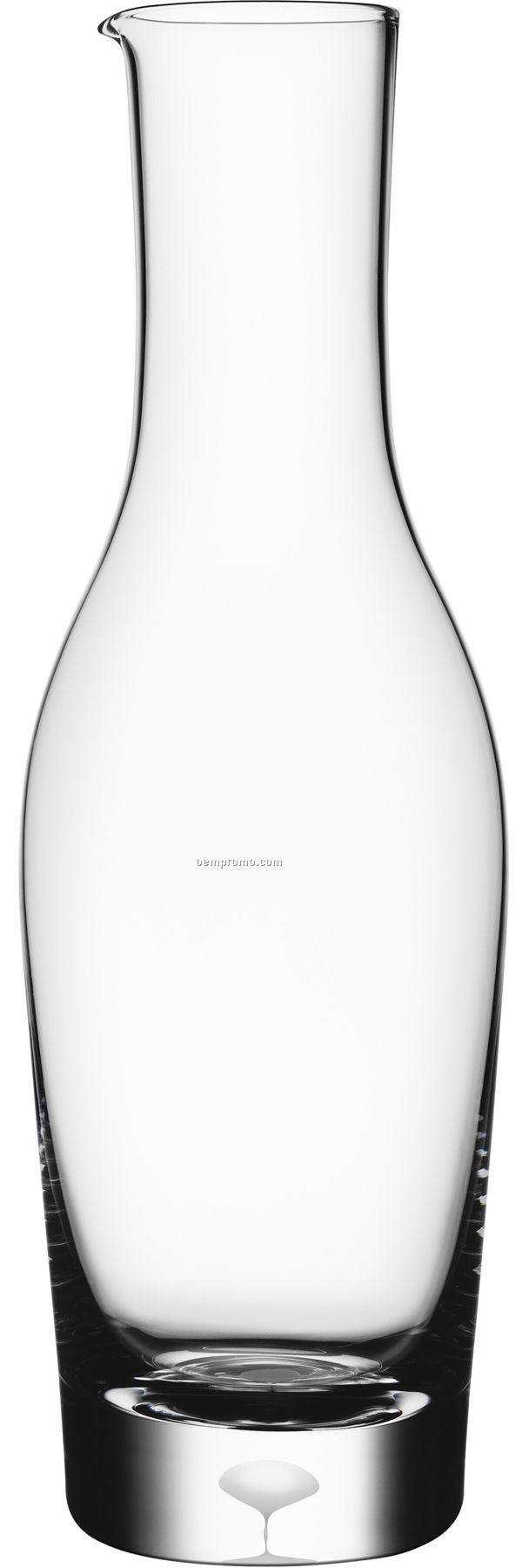 Intermezzo Crystal Satin Decanter W/ White Drop