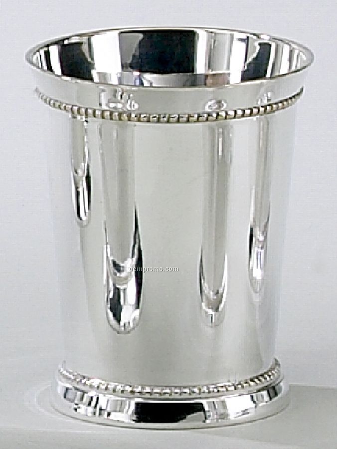 31/4" Silver Plated Beaded Mint Julep Cup,China Wholesale 31/4