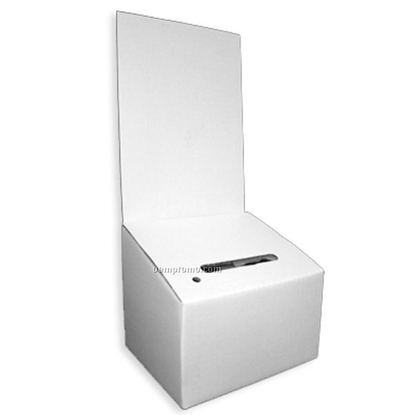 Ballot Box 6 1/2''''w X 5 1/2''h X 5 1.2''l W/6 1/2''w X 9''h Removable Hea