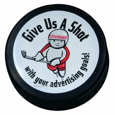 Official Black Rubber Hockey Puck