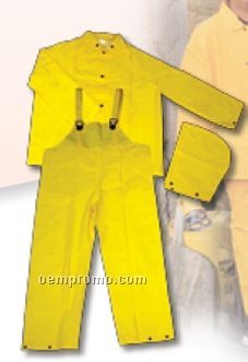 Fluorescent Orange Classic Protective Rain Suit/ Blank (2xl)