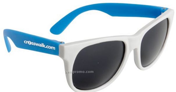 Neon Sunglasses - White Frame