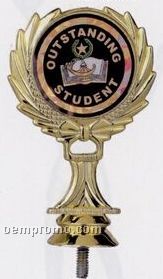 Wreath Plastic 4 1/2" Trophy Riser (Holds 2" Medallion Insert)