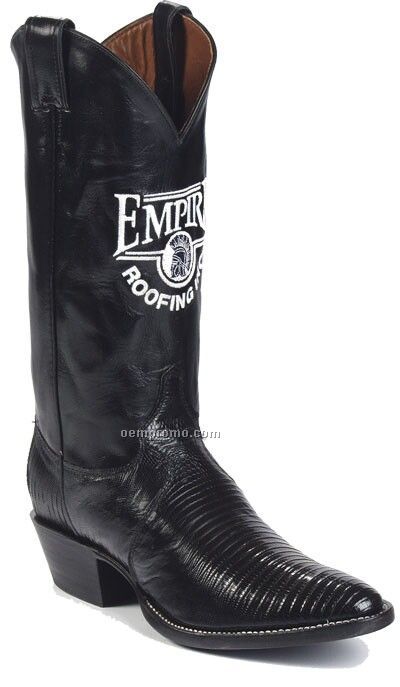 Justin Boots on Justin Custom Logo Lizard Boots