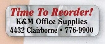 Die Cut Rectangle Roll Label (2"X2 3/4")
