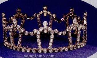 1 3/4" Austrian Crystal Rhinestone Crown