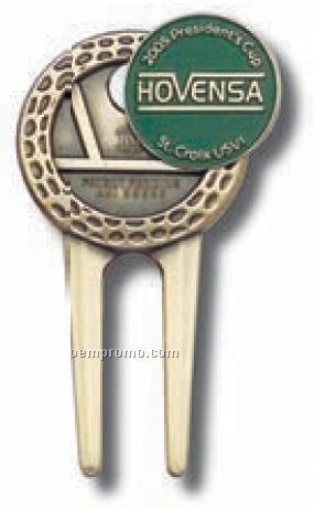 Dimpled Rim Divot Tool W/ 1" Ball Marker