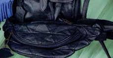 Patch Belt Bag With Double Compartments