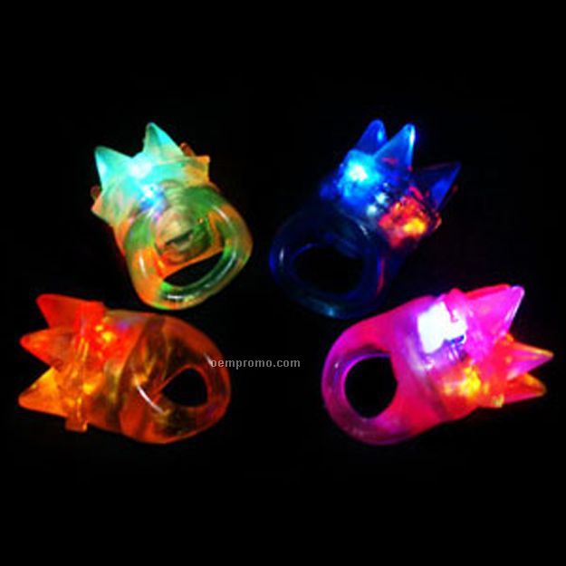 Flashing Star Spike Light Up Ring