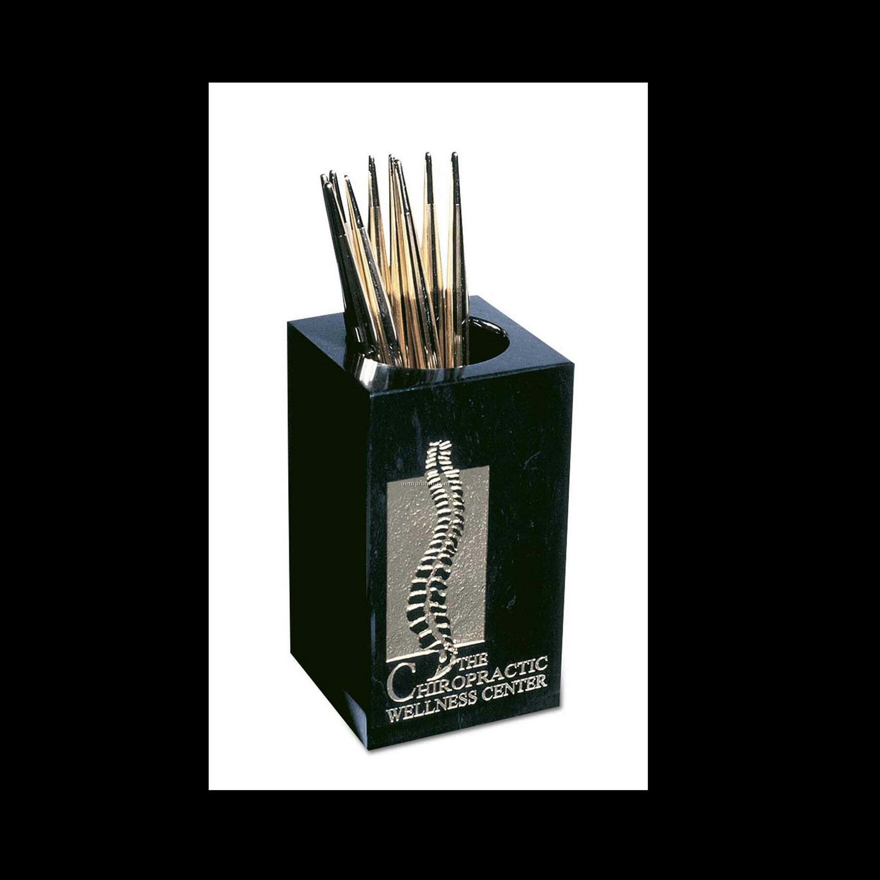 Blank Pen/Pencil Holder - Jet Black
