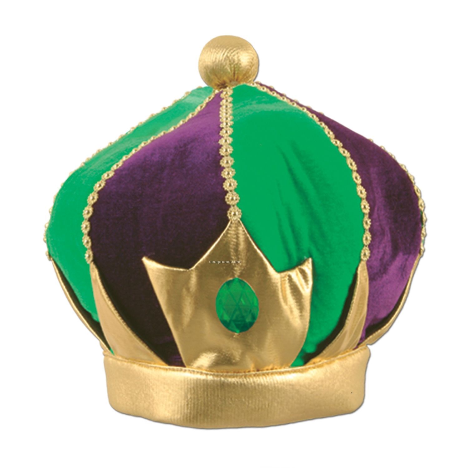 Plush Regal Mardi Gras Crown