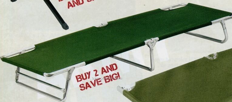 Olive Green Drab Military Camp Cot