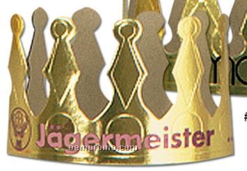 Imprinted Gold Foil 4" Crown