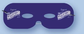 Rounded Rectangle Mask With String (3"X8")